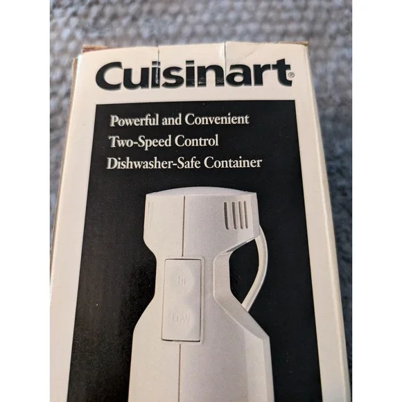 Vintage Cuisinart White Quick Prep Hand Blender 2 Speed #CSB-33 NOS 90s NIB - Picture 2 of 6